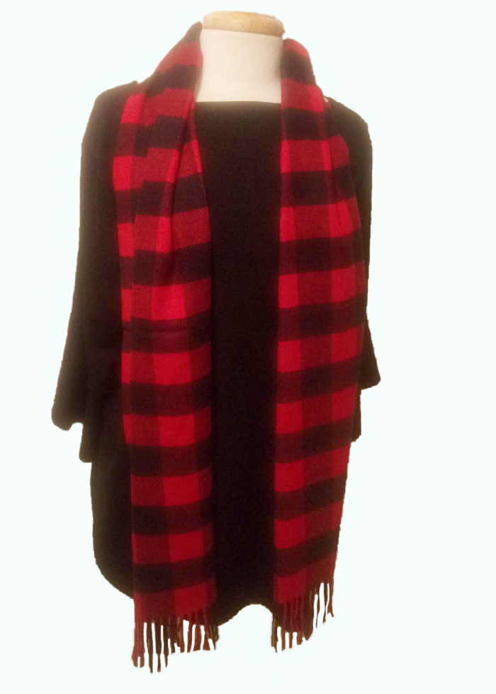 Red/Black Buffalo Plaid Scarf